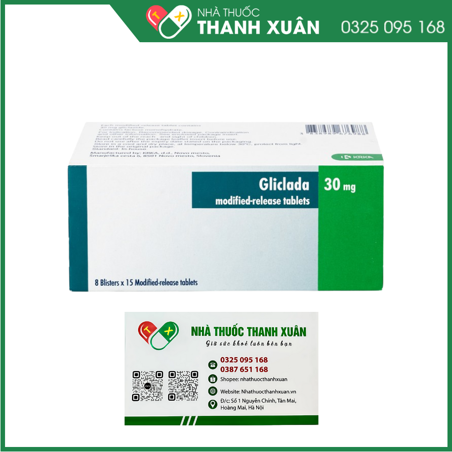 Gliclada 30mg trị đái tháo đường